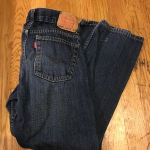 Levi’s 505 dark denim jeans